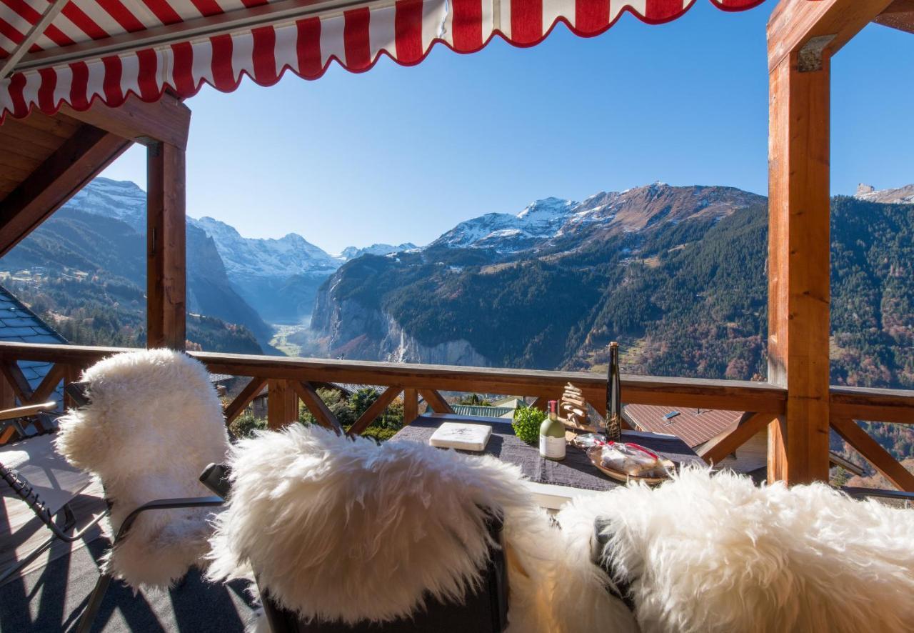 Chalet Rose Penthouse Wengen Exterior photo