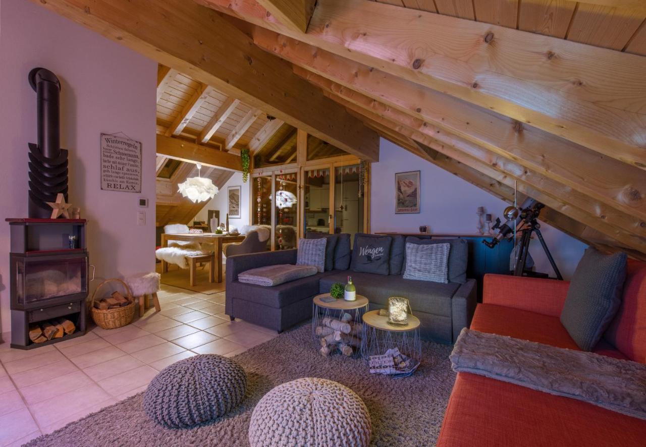 Chalet Rose Penthouse Wengen Exterior photo